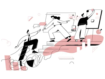 Unravel 06 / Hero Image character hero image illustration photoshop texture ui vector webillustration work