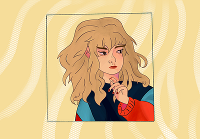Paint experimentations art drawing girl illustraion illustration procreate ui