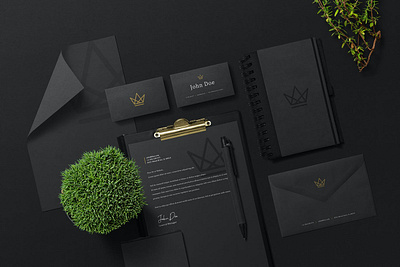 Black Branding Mockups Vol.2 black black branding brand stationery branding branding mockup business business card card corporate corporate identity dark display mockup gold golden identity corporate mockup mockups psd stationery template