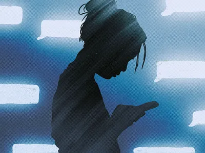 Cyberbullying anxiety bullying child children cyberbullying depression editorial illustration illustration messages