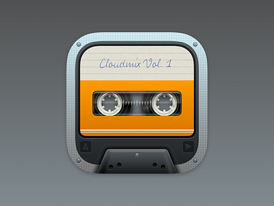 Nuage App Icon Draft app app icon big sur big sur icon cassette cassette tape dock icon icon macos macos big sur macos icon madewithsketch music os x sketchapp soundcloud