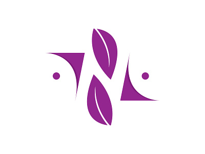 Letter N Leaf Logo brand design brand identity branding creative logo flat grid logo human leaf logo letter logo lettermark logo design n logo negative space logo professional logo vector