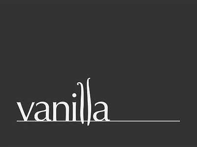 Vanilla Logo Play design logo minimal typography
