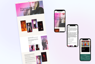 Redesign magazine page SO design facebook fashion magazine mobile ui ux web