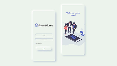 UI Smart Home app design ui ux web website