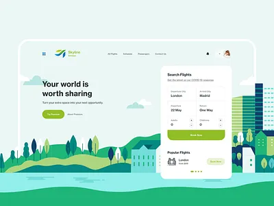 Skyline Airways book booking booking app booking web app design flight flight app flight book inspiration travel travel design travel ui ui ui design ux ux design web web design
