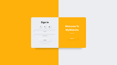 UI Sign In My Website app design ui ux web website