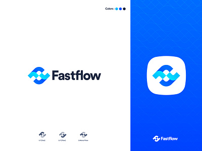 fastflow Logo design blue brand design brand identity branding design flow icon identity design illustration logo concept logo design logo design branding logo designer logo mark logodesign logotype mark minimal modern logo webdesign