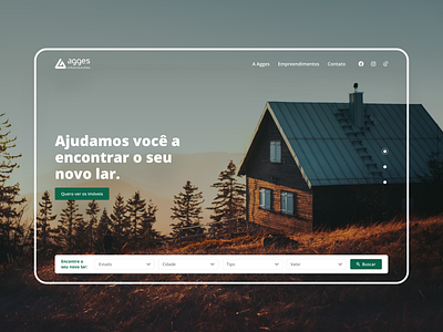 Agges - Website figma hero banner hero image homepage real state ui ui design uiux website website design