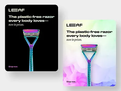 Metal Razor Ads ad ads advertising clean eco friendly facebook ad instagram post marketing minimal motion motion graphics plastic free prism razor shaving simple social ads social media ads social media graphics sustainability