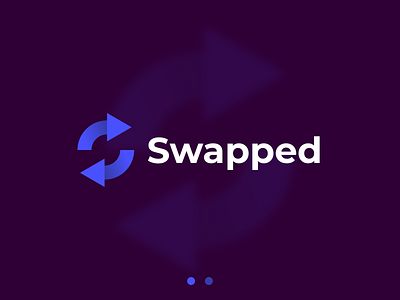 Swapped logo design branding clean cool design fresh idea logo logodesign simple smooth swap swapped turn vector