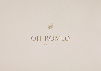 Oh Romeo Branding & Packaging brand identity branding design fashion brand logo logodesign logotype minimal packaging