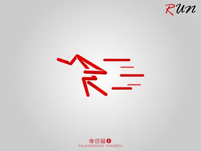 Letter R + Run fitness