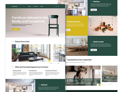 Custom furniture website adobe xd clean custom design design furniture furniture website home landing page landing page design ui ui ux ui design web design website websites