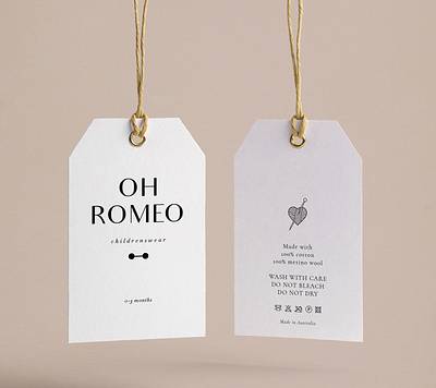 Clothing tags brand identity branding design fashion brand logo minimal packaging packagingdesign