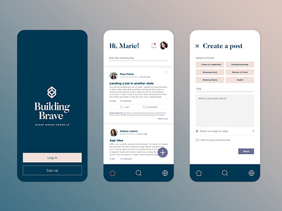 Building Brave App app app design branding design dribbble ui user interface