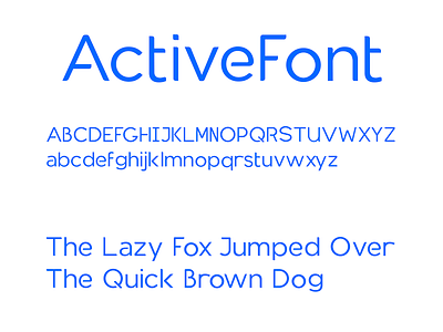 ActiveFont font typography