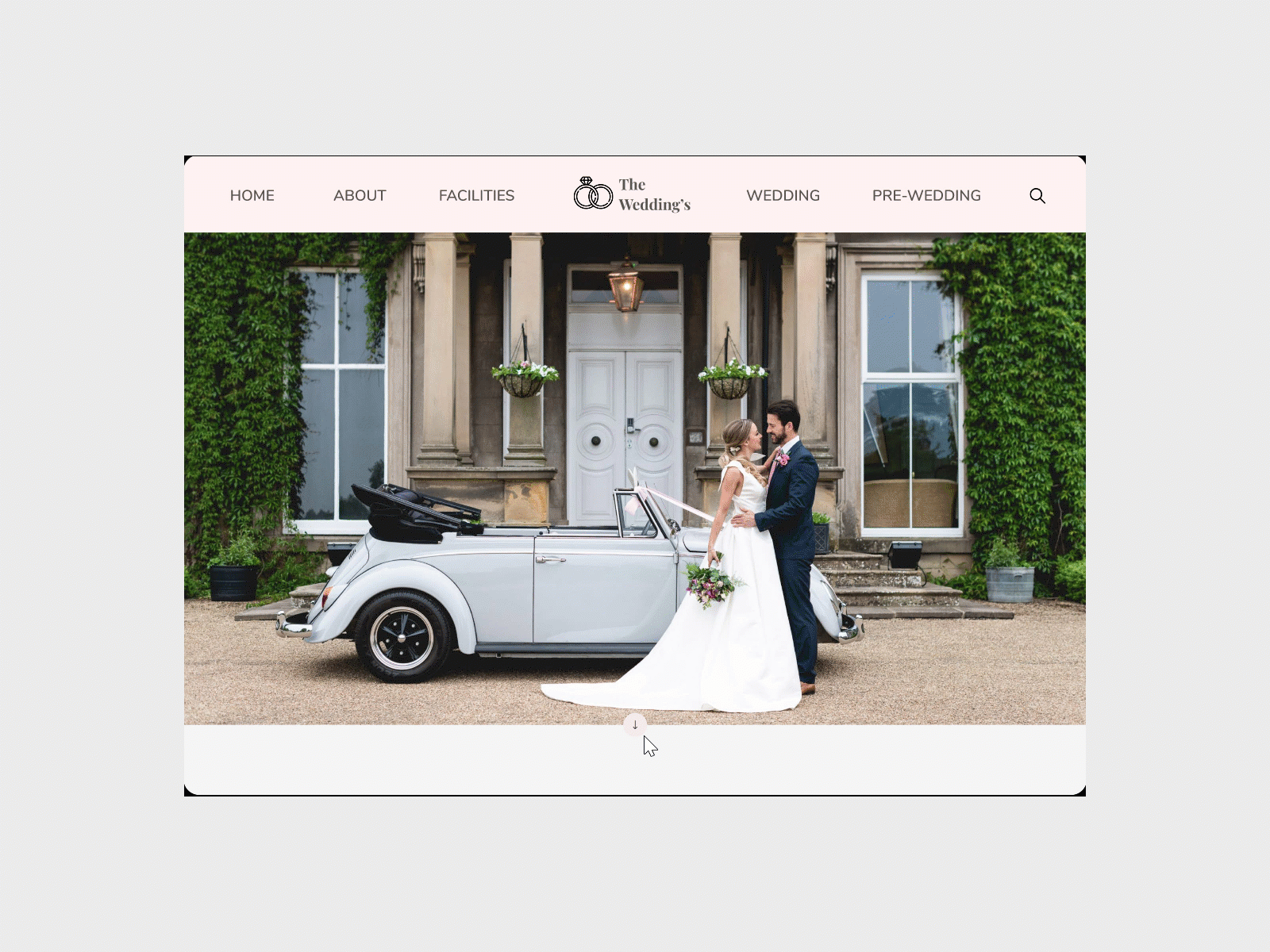 Prototipe Wedding Website design figma website wedding