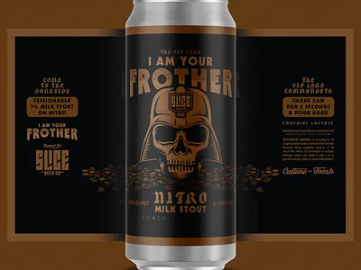 I AM YOUR FROTHER badge beer branding brethren craft beer identity illustration logo packaging typography