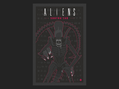 Aliens Sontha'zar nº3 aliens comic illustration science fiction vector