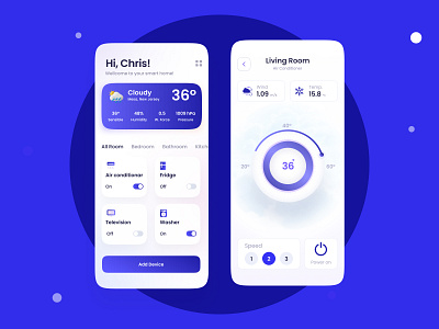 Smart Home UI App Concept design dribble dribbleartist home smarthome ui uiux