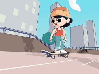 Boardslide 3d 3d art animation character cinema 4d illustration lighting mograph