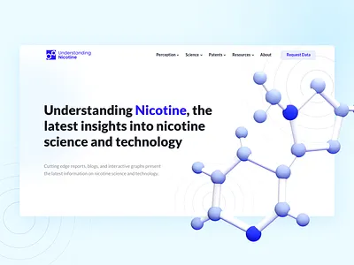 Styleboard concept for smoke free world 3d clean interface landing page typography ui ux webdesign website