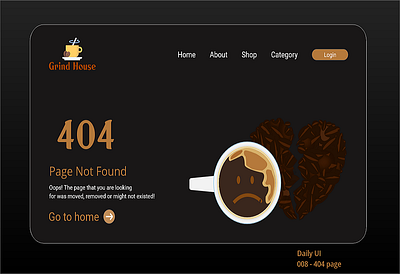 008 - 404 Page 404 page adobe daily 100 challenge dailyui dailyuichallenge design illustration logo minimal ui web