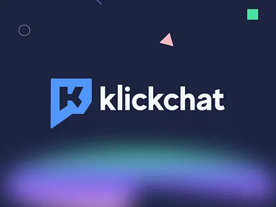 KlickChat Logo - Instant Messaging brand brand design brand identity branding design flat illustration logo logo design logodesign logomark logos logotype messaging minimal social typography