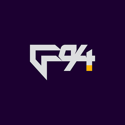 GF94 94 action sports branding design geometric gf logo logo design monogram moto motocross motor motorsport purple racing sports