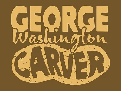 George Washington Carver illustration illustrator typography vector