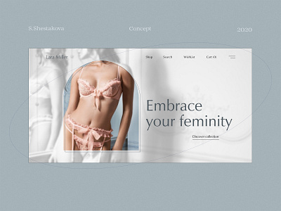 Underwear store design e commerce e shop landingpage minimal online shop online store site underwear store web website