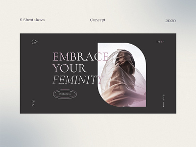 Main screen concept | Главный экран design e commerce e shop fashion landingpage minimal online shop online store site website