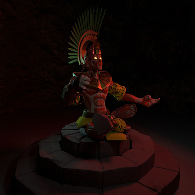 Xipe Totec - Modeling 3d model aztec gods character design god maya pixologic procedural zbrush