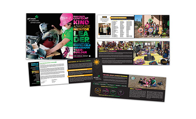 Annual Report Design annual report booklet design branding creative girls scouts graphic designer graphicdesign graphics layout ideas