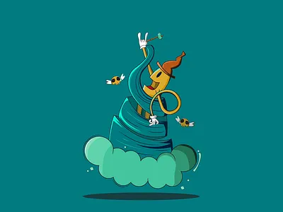 Magician adobe illustrator design illustration magic magical magician vector vector art vector illustration vectorart wizard