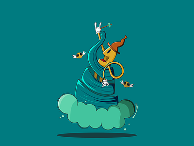 Magician adobe illustrator design illustration magic magical magician vector vector art vector illustration vectorart wizard