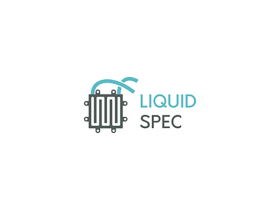 LIQUID SPEC 2 cool cooling logo minimal minimalist pipe symbol tube tubes water