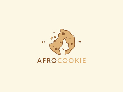 Afro Cookie bake baking bistro black owned brand branding cookie cookies design illustration indiana logo restaurant vector