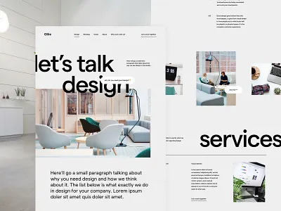 Service page creative studio agency design landing page portfolio service services studio ui ux web
