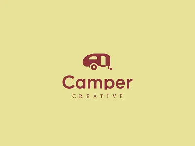 Camper Creative Co Secondary Logo brand designer brand identity branding camper camper creative graphic designer logo designer logos logotype visual designer