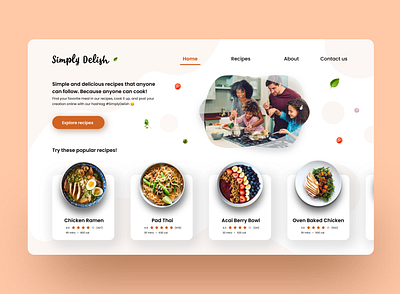 Simply Delish 👩🏻‍🍳🥕✨ color theory create design design community ui ui design ui designer ui designers ui ux uiux visual design