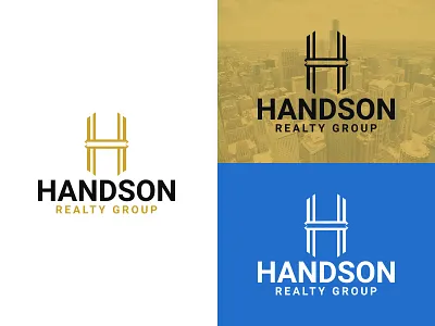 Handson Realty Group Real Estate Logo Design branding business construction creative design identity logo logo design mordern property real estate logo realestate unique