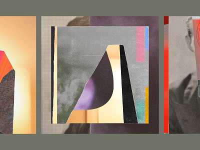 ✂️ 📄 ✨ art collage color cut paper digital collage editorial ephemera shapes