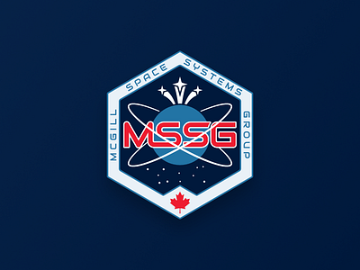 McGill Space Group Retro Patch design logo mission patch