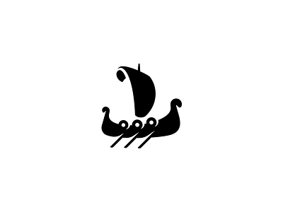 Viking Kitesurfing boat clever illustration kite kiteboarding kitesurf kitesurfing logo sail sea ship smart viking vikings warriors water wind