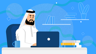 Arab Saudi business man arabic business business man design flat art flat art illustration character flat design illustraion illustration illustrator man saudi arabia