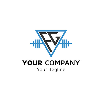 Alphabet FG Vector, Physical fitness dumbbell icon, Physical Fit app branding cleaning company design icon illustration logo typography vector website