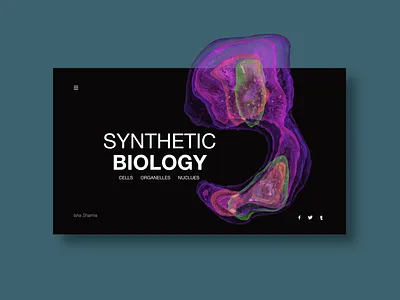 Synthetic biology adobexd biology design graphic design health illustration minimal mockup typography ui ux vector website concept website design