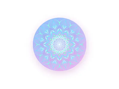 Mandala Gem beautiful clean concept design fractal mandala modern om shanti